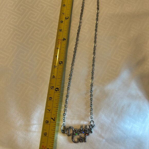 Daddy's Girl Silver necklace 14 inch - Picture 4 of 6